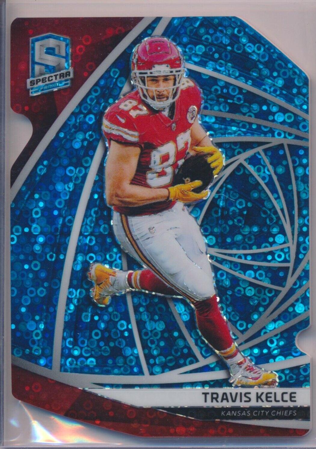 Travis Kelce [Neon Blue Die-Cut] #5