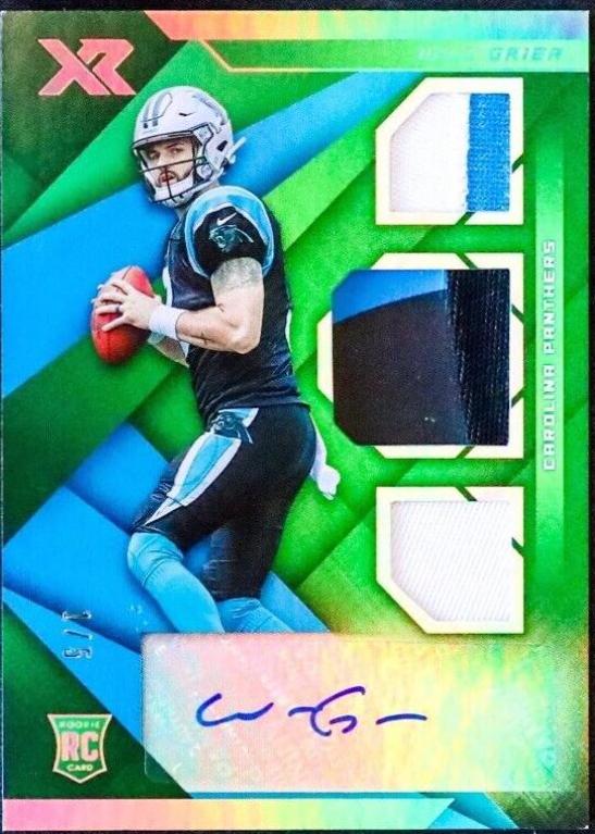 Will Grier [Triple Swatch Autograph Green] #205