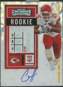 Clyde Edwards Helaire [Autograph Cracked Ice] #112