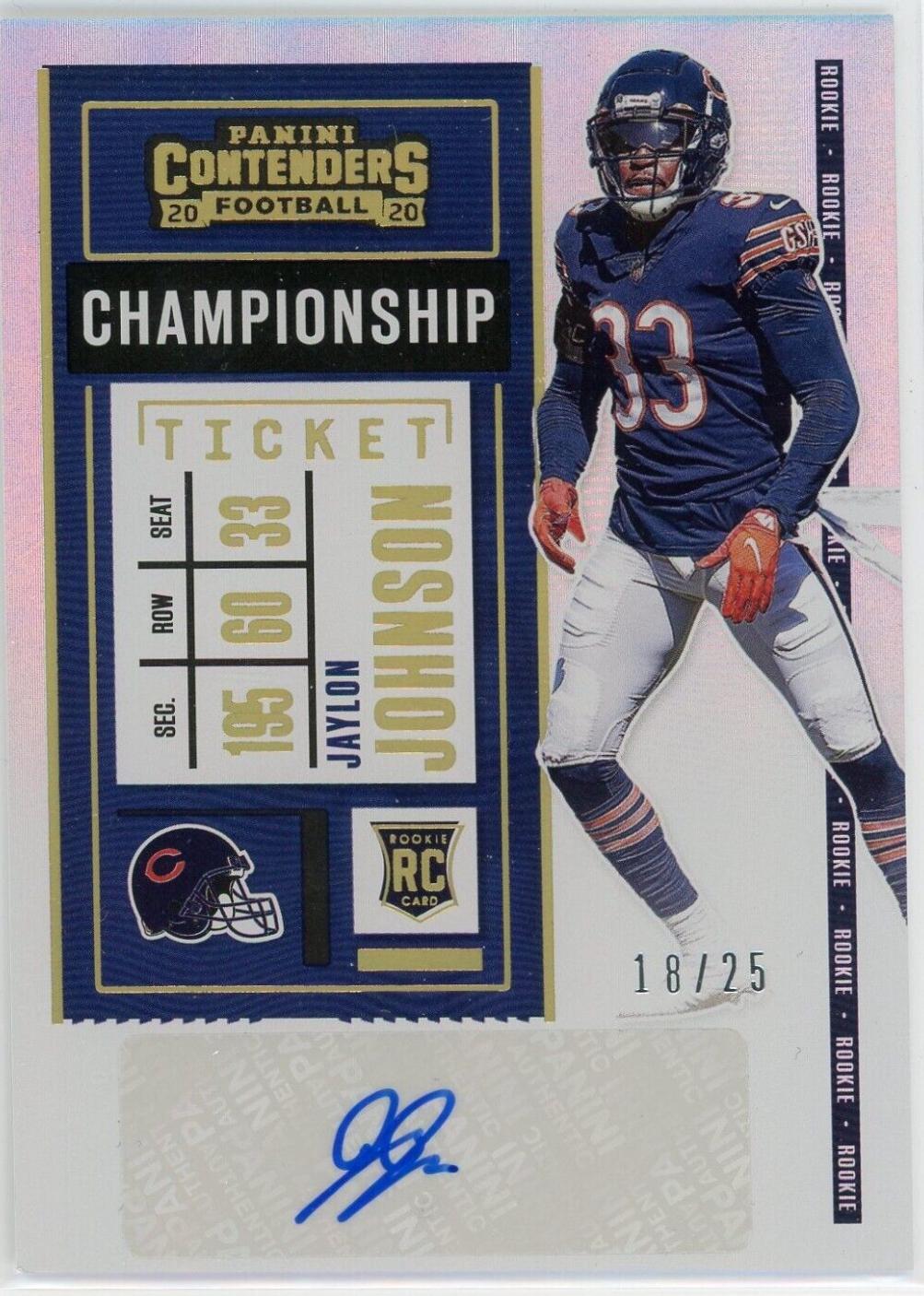 Jaylon Johnson [Team Helmet Autograph Championship] #169