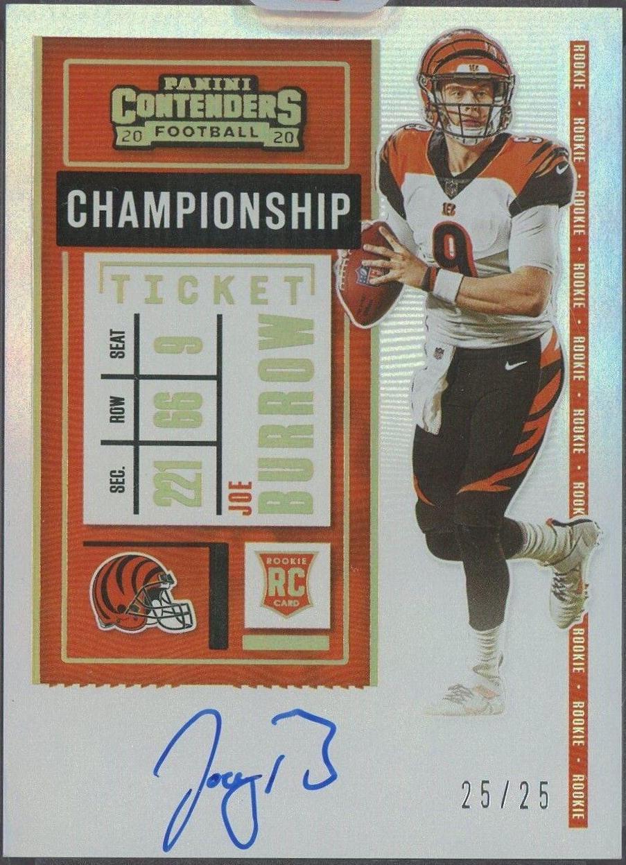 Joe Burrow [Team Helmet Autograph Championship] #101