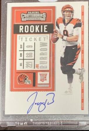 Joe Burrow [Team Helmet Autograph Wild Card] #101