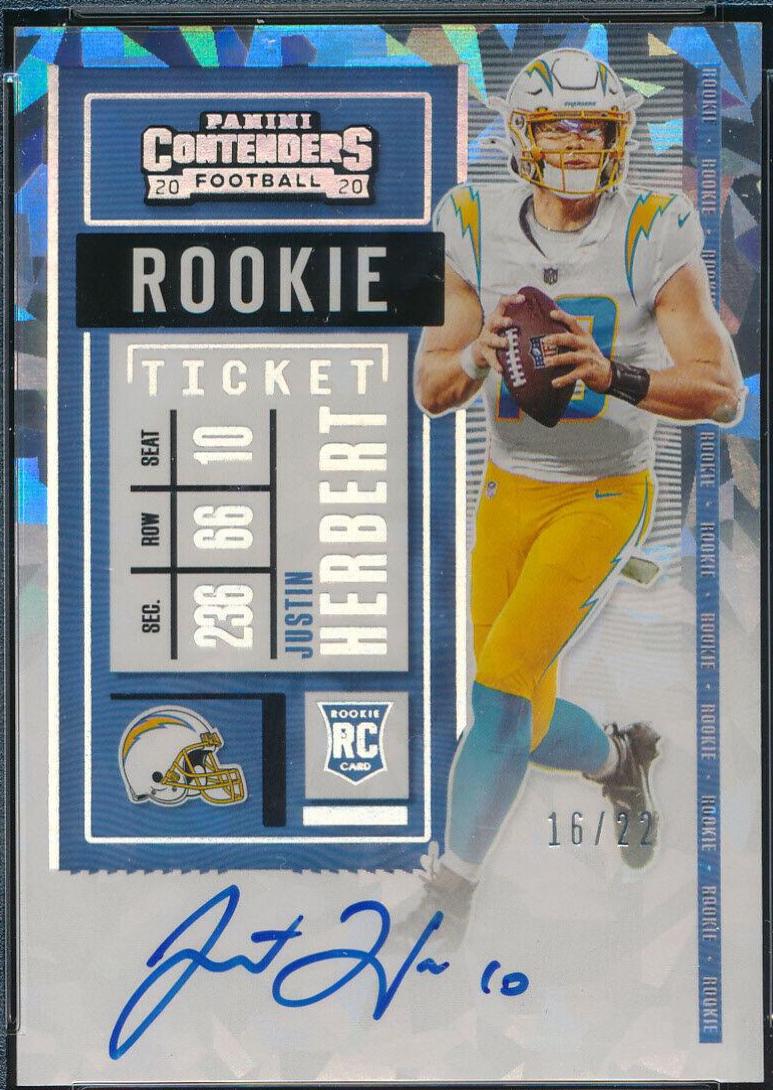 Justin Herbert [Autograph Cracked Ice] #104