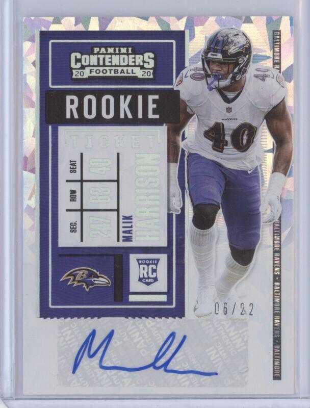 Malik Harrison [Autograph Cracked Ice] #176