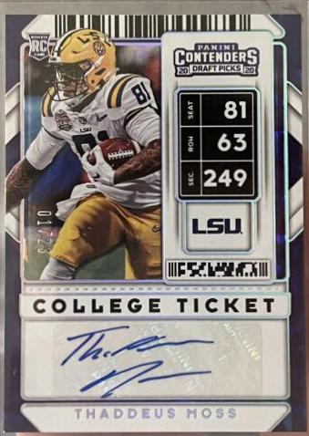 Thaddeus Moss [Autograph Cracked Ice] #237