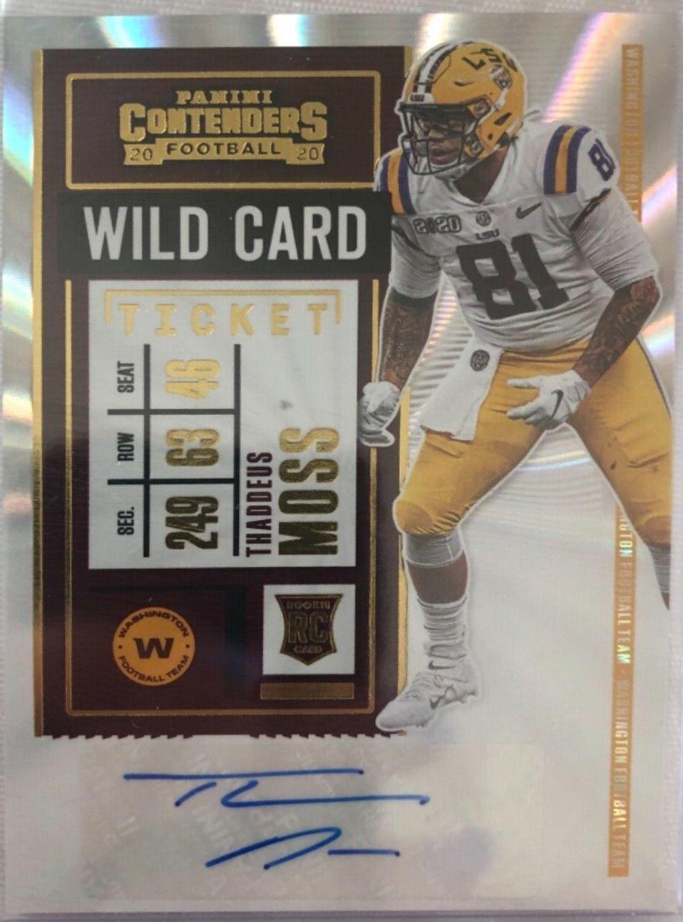 Thaddeus Moss [Autograph Wild Card] #237