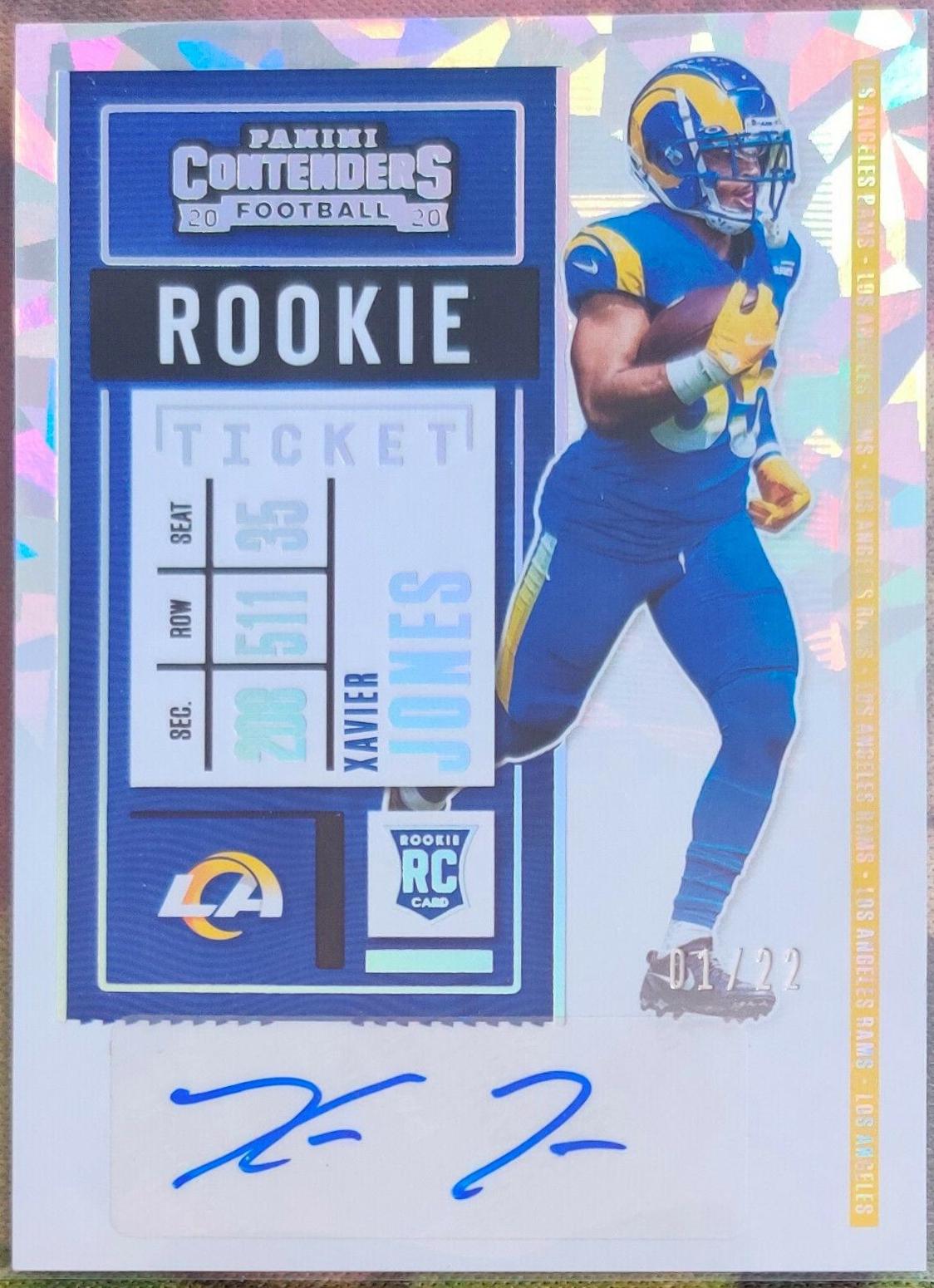 Xavier Jones [Autograph Cracked Ice] #287