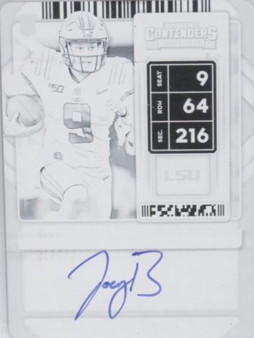 Joe Burrow [Variation 1 Autograph Draft Touchdown] #101
