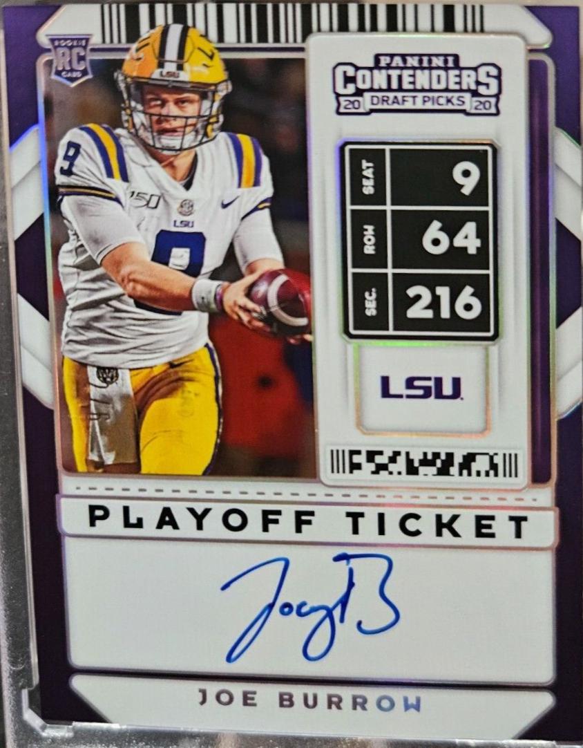 Joe Burrow [Variation 2 Autograph Playoff] #101
