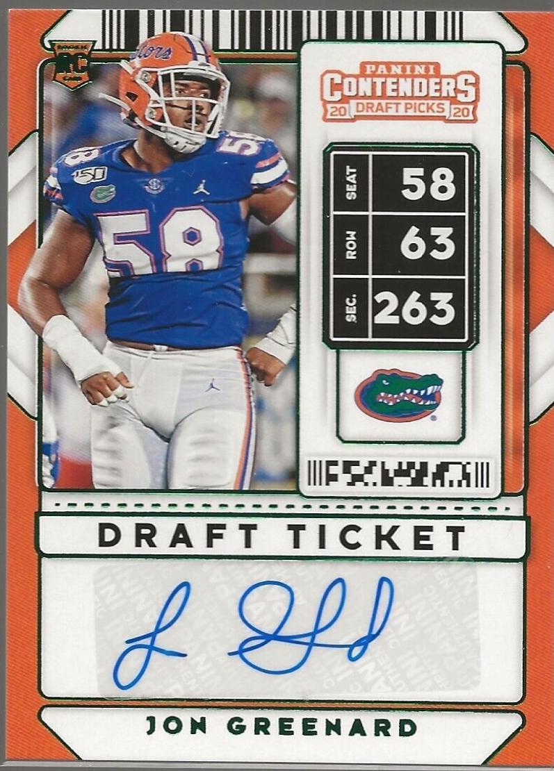 Jon Greenard [Autograph Draft Blue Foil] #238