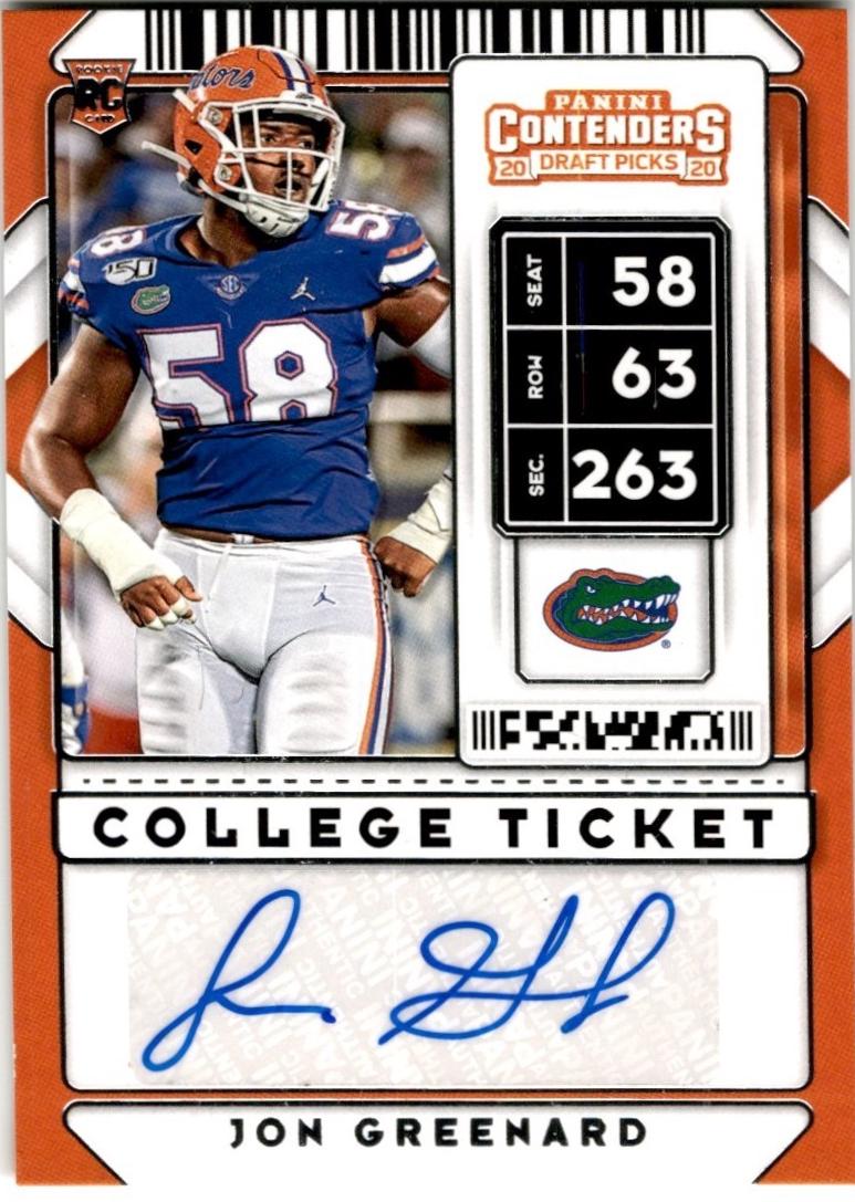 Jon Greenard [Autograph Draft Green Foil] #238