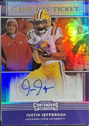 Justin Jefferson [Variation 1 Autograph] #123