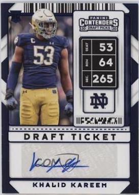 Khalid Kareem [Autograph Draft Blue Foil] #186
