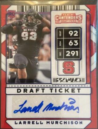 Larrell Murchison [Autograph Draft Blue Foil] #302
