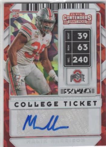 Malik Harrison [Autograph Cracked Ice] #189