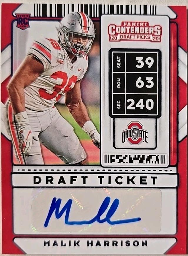 Malik Harrison [Autograph Draft Blue Foil] #189