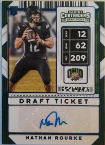 Nathan Rourke [Autograph Draft Blue Foil] #252