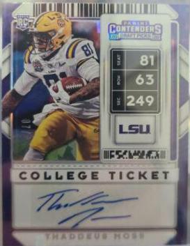 Thaddeus Moss [Autograph Cracked Ice] #325