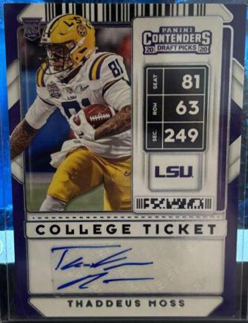 Thaddeus Moss [Autograph Draft Touchdown] #325