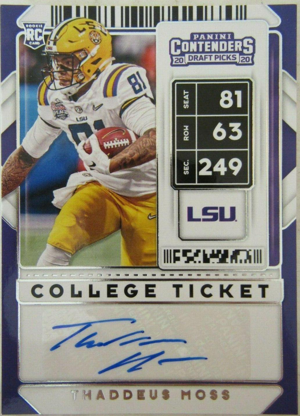 Thaddeus Moss [Autograph] #325