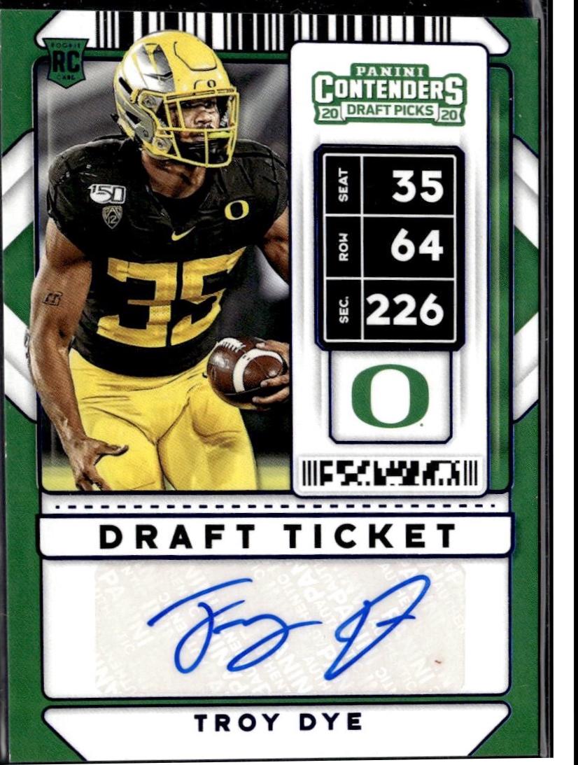 Troy Dye [Autograph Draft Blue Foil] #230