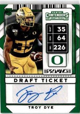 Troy Dye [Autograph Draft Green Foil] #230