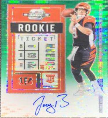 Joe Burrow [Autograph Green Pulsar] #101