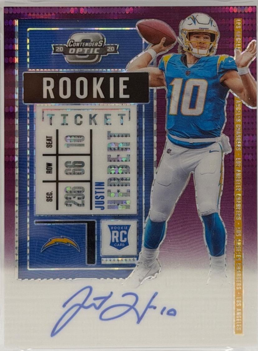 Justin Herbert [Autograph Purple Pulsar] #104