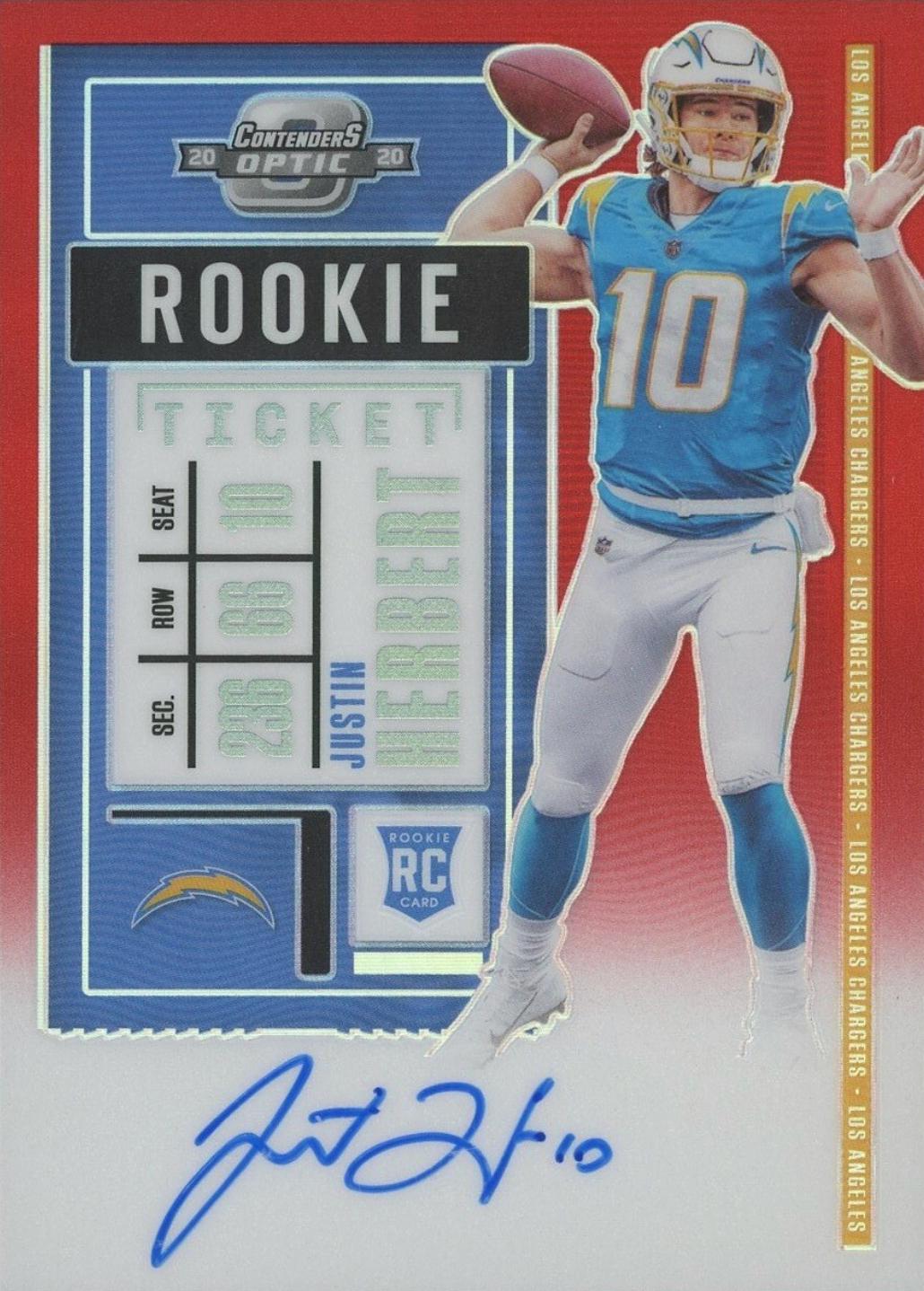 Justin Herbert [Autograph Red] #104