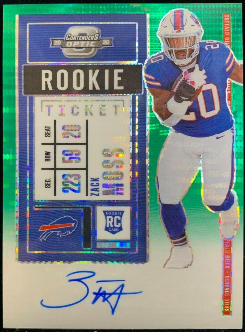 Zack Moss [Autograph Green Pulsar] #131