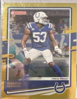 Darius Leonard [SP Gold Press Proof] #119
