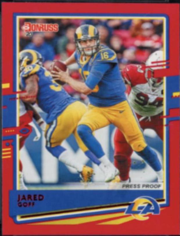 Jared Goff [SP Red Press Proof] #141