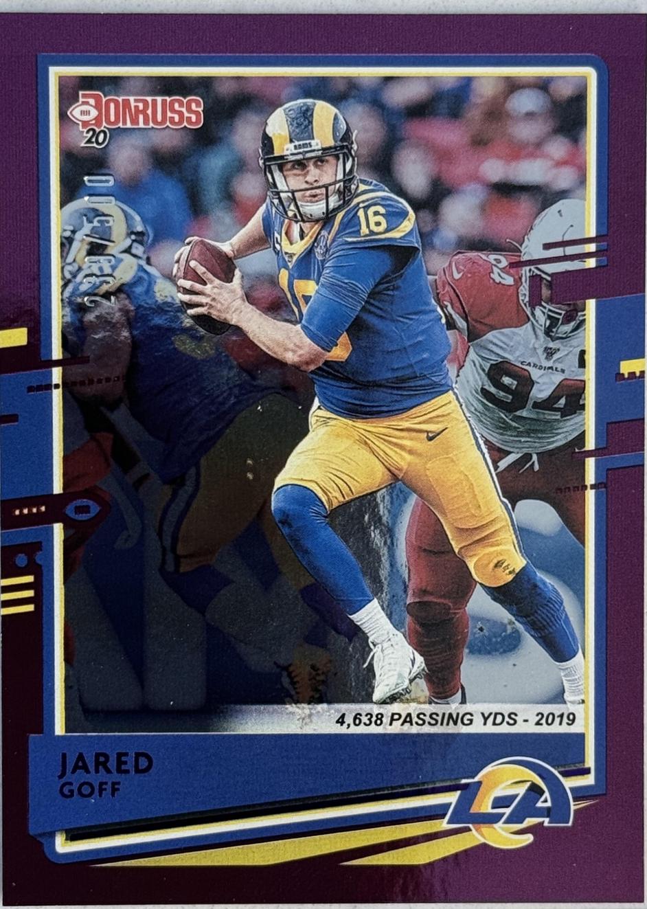 Jared Goff [SP Season Stat Line] #141