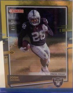 Josh Jacobs [SP Gold Press Proof] #199