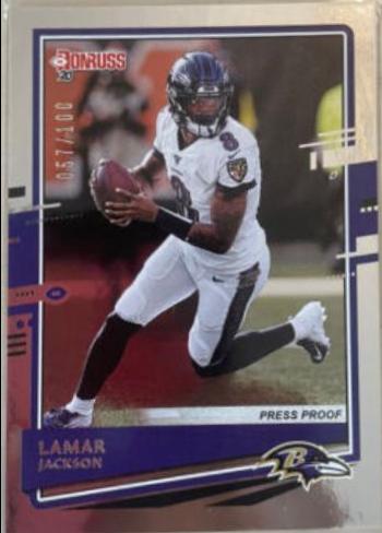 Lamar Jackson [SP Silver Press Proof] #33