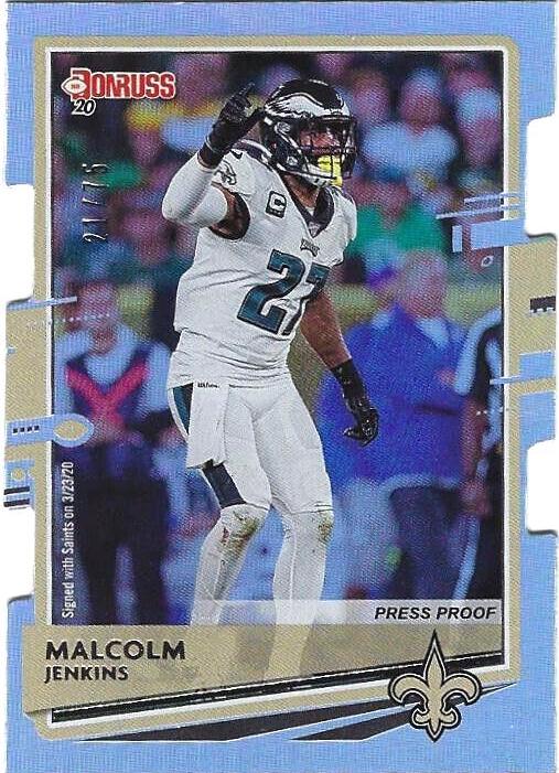 Malcolm Jenkins [Silver Die Cut Press Proof] #206