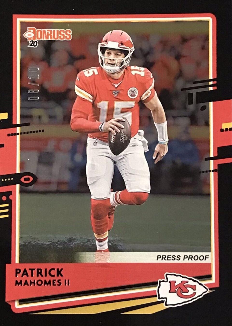Patrick Mahomes II [Black Press Proof] #1