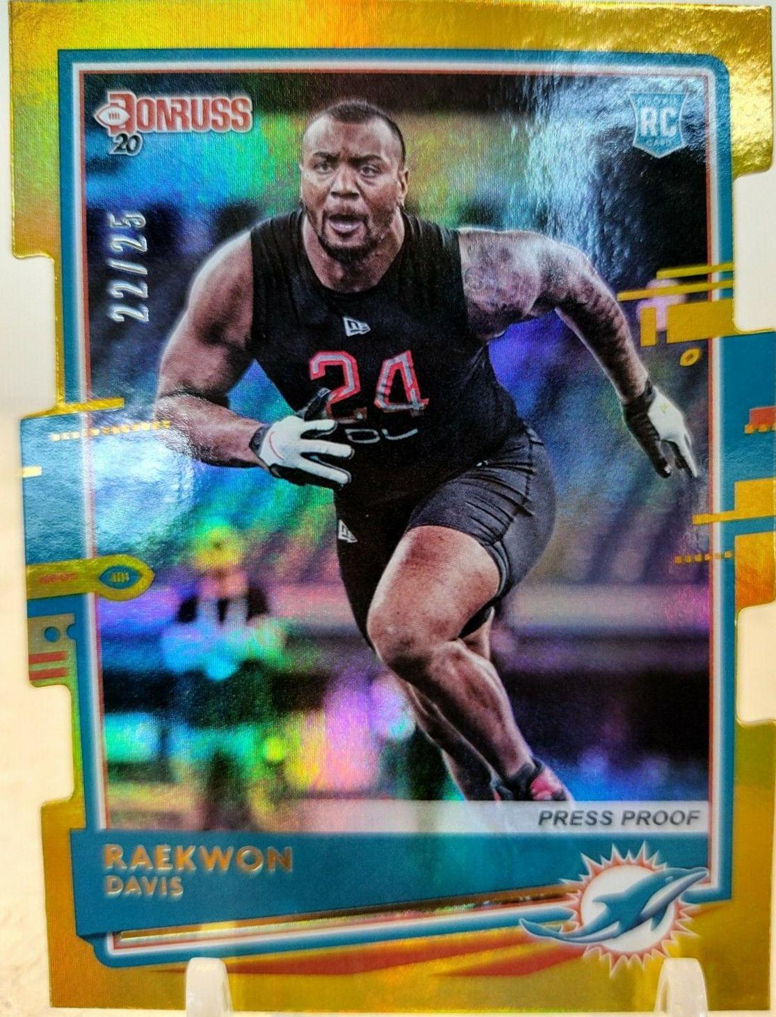 Raekwon Davis [Gold Die Cut Press Proof] #284