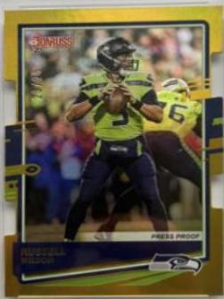 Russell Wilson [SP Gold Die Cut Press Proof] #222
