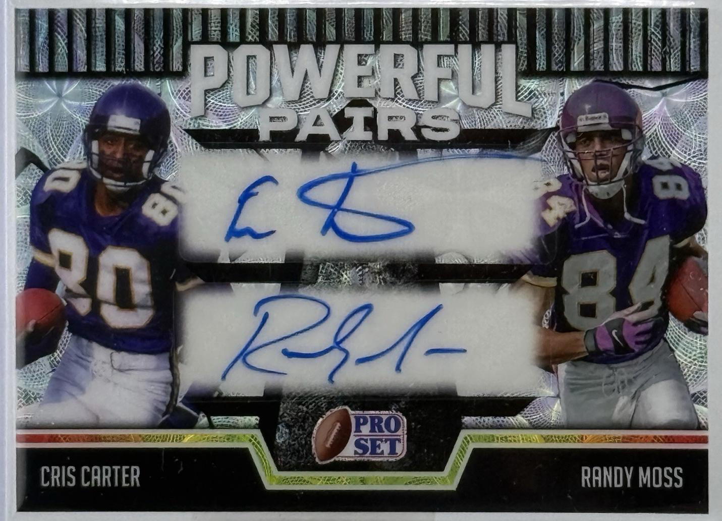 Cris Carter / Randy Moss [Kaleidoscope Silver] #PP-11