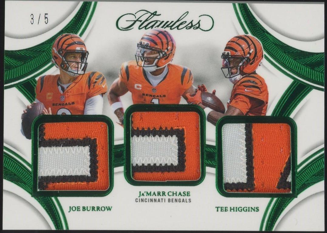 Joe Burrow / Ja'Marr Chase / Tee Higgins [Emerald] #5