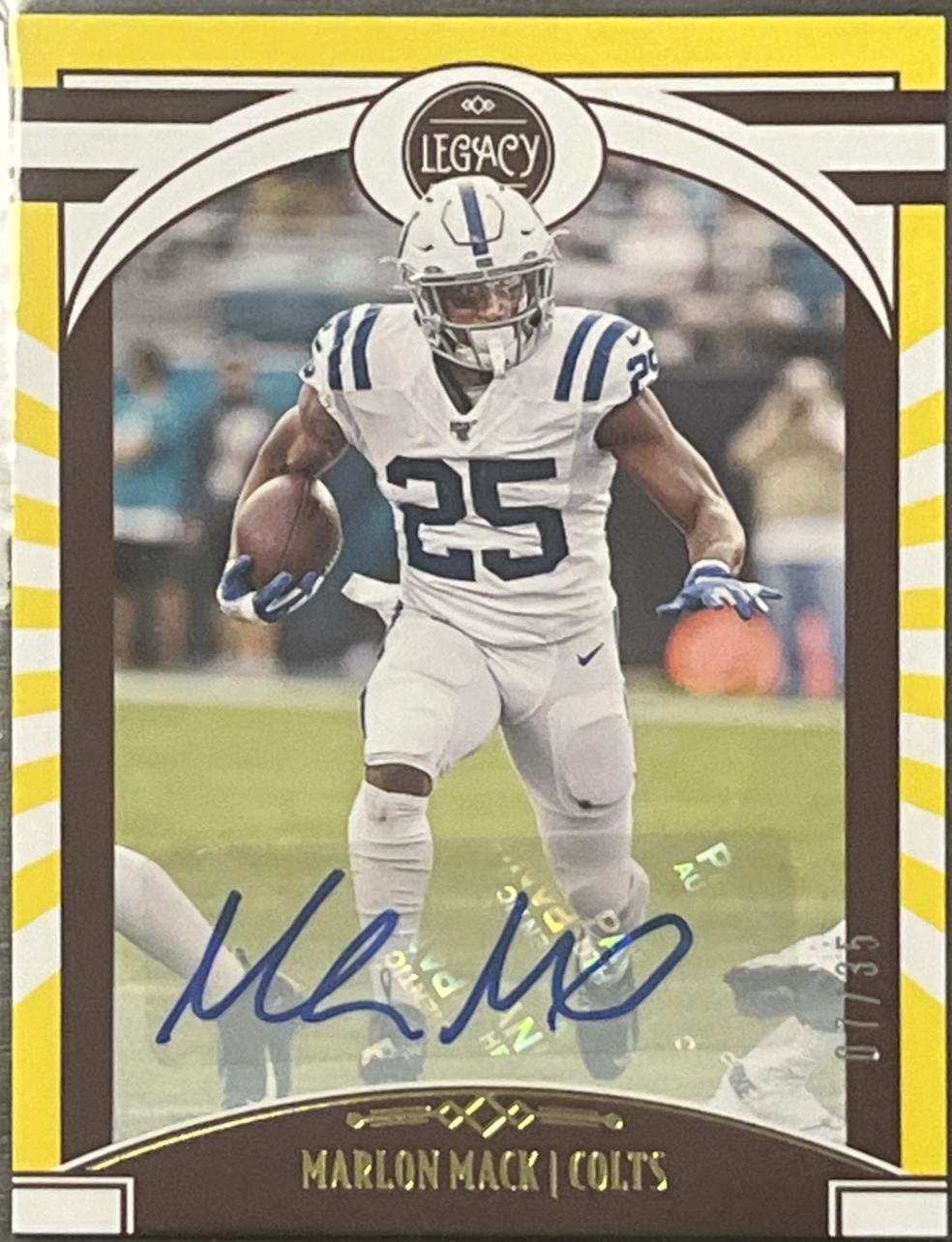 Marlon Mack [Yellow Autographs] #31