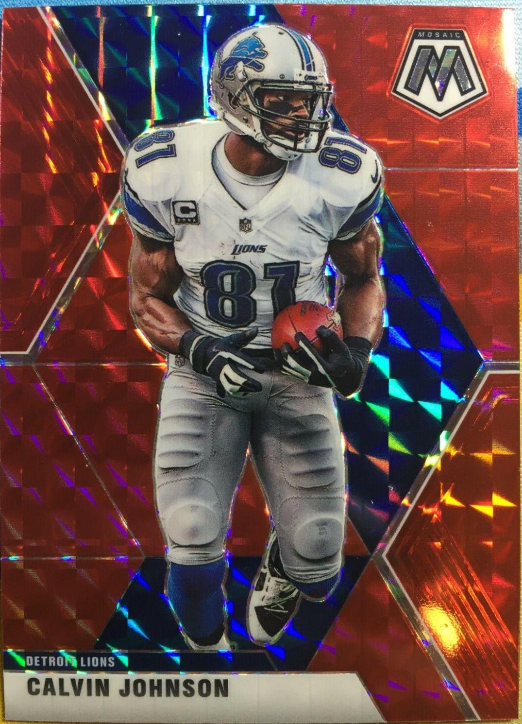 Calvin Johnson [Red Mosaic] #75