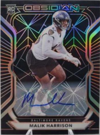 Malik Harrison [Autograph Electric Etch Orange] #174