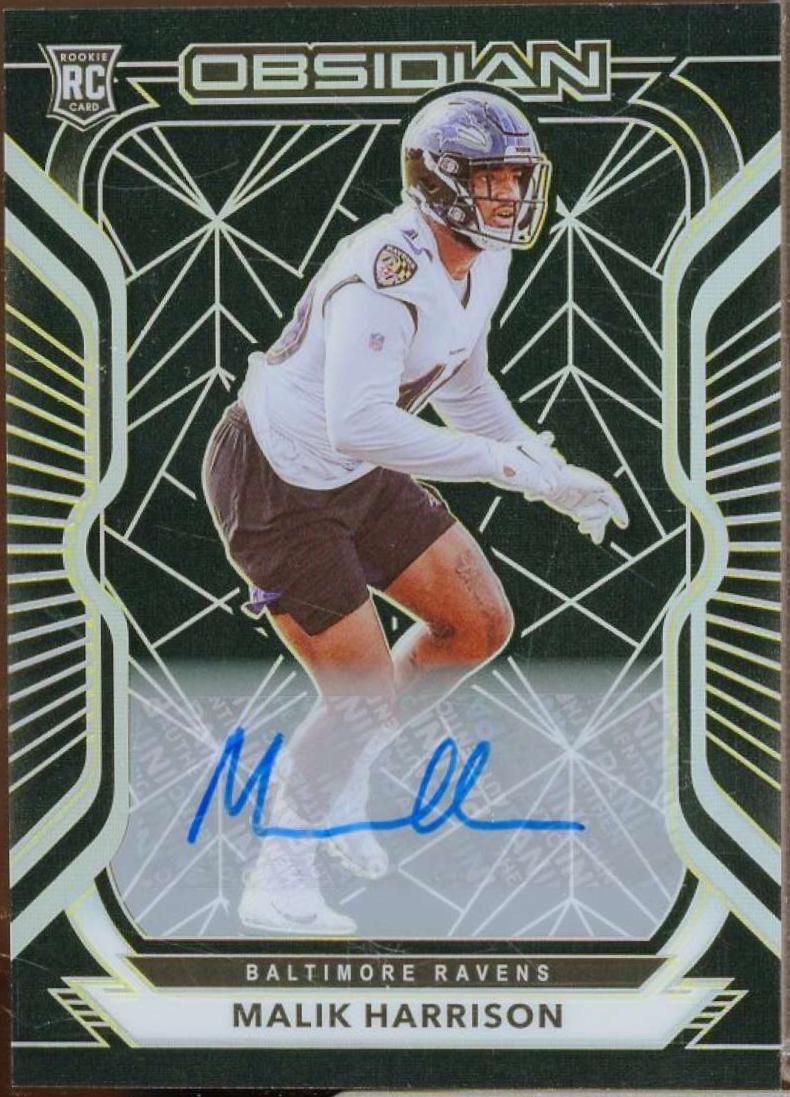 Malik Harrison [Autograph Electric Etch Yellow] #174