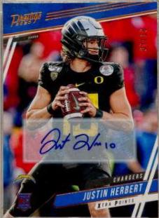 Justin Herbert [Xtra Points Signature Orange] #266