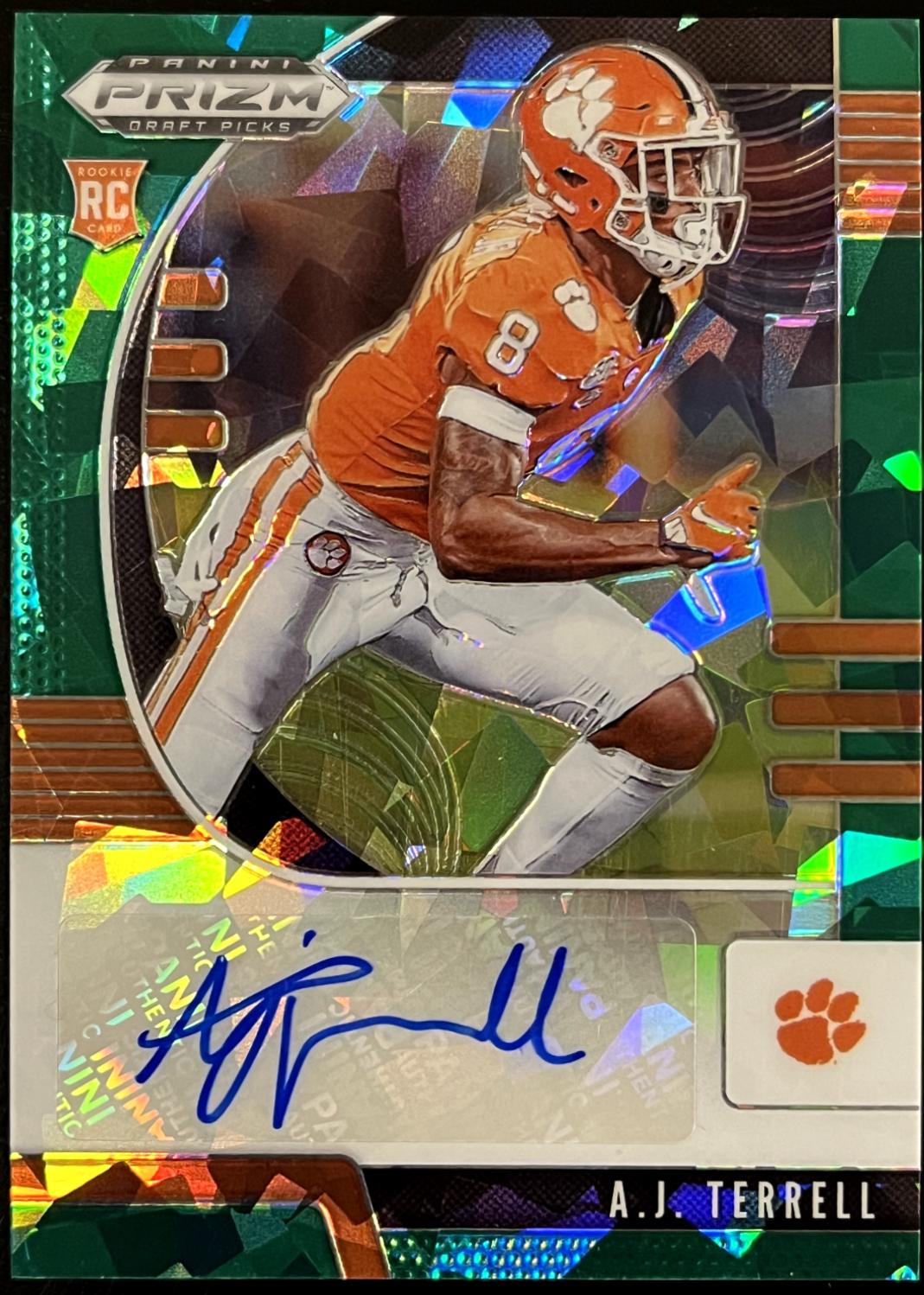A.J. Terrell [Autograph Green Ice Prizm] #203