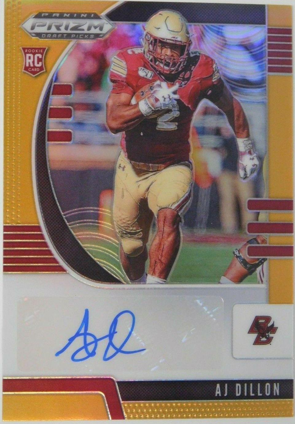 AJ Dillon [Autograph Gold Prizm] #140