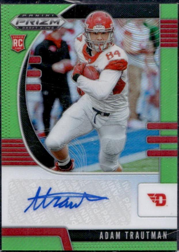 Adam Trautman [Autograph Neon Green Prizm] #202