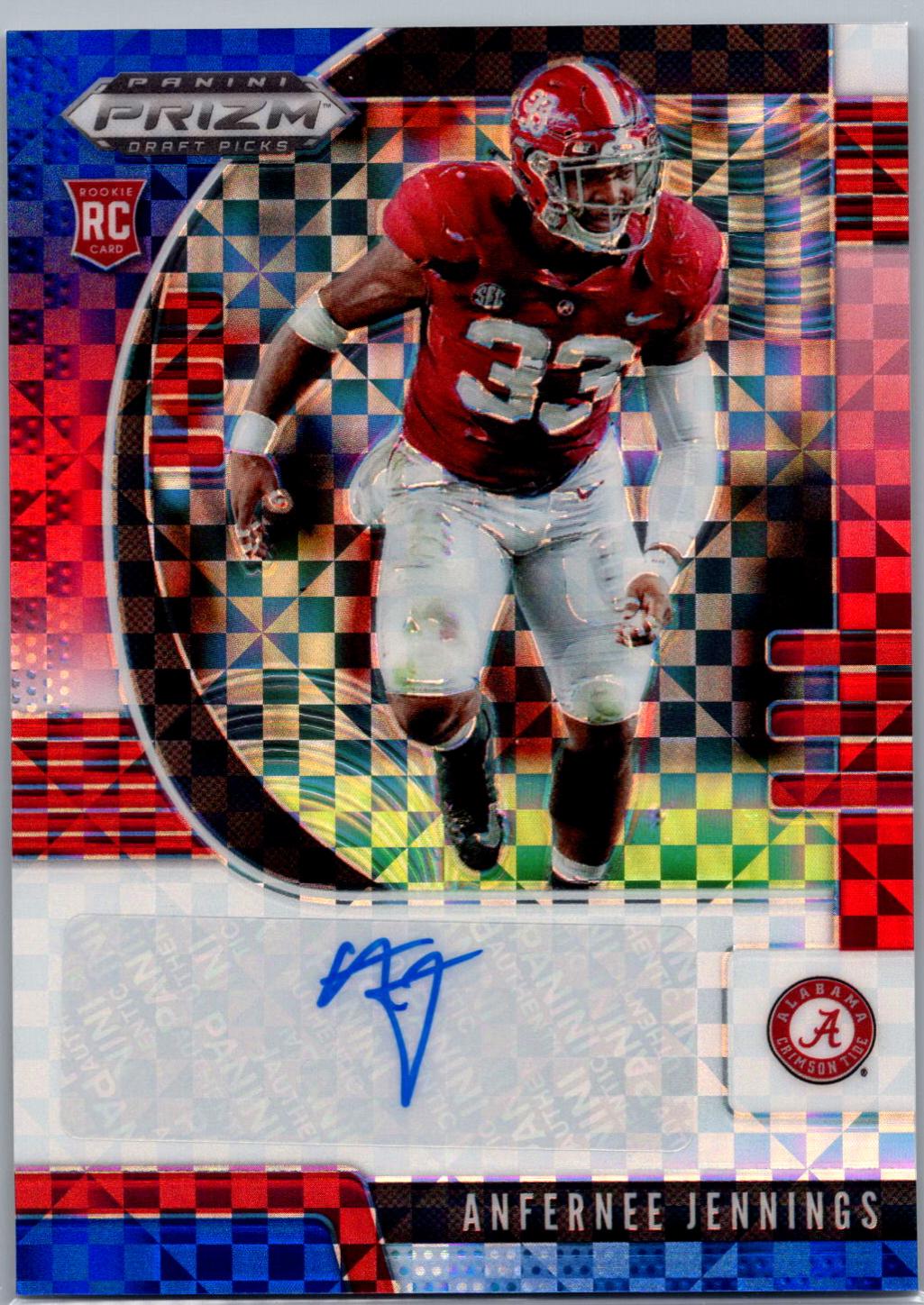 Anfernee Jennings [Autograph Red White Blue Prizm] #199